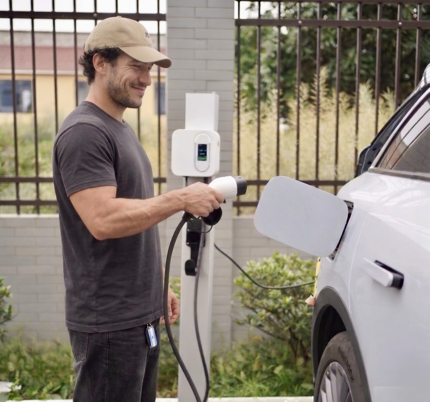 Instalación de cargador EV en cochera